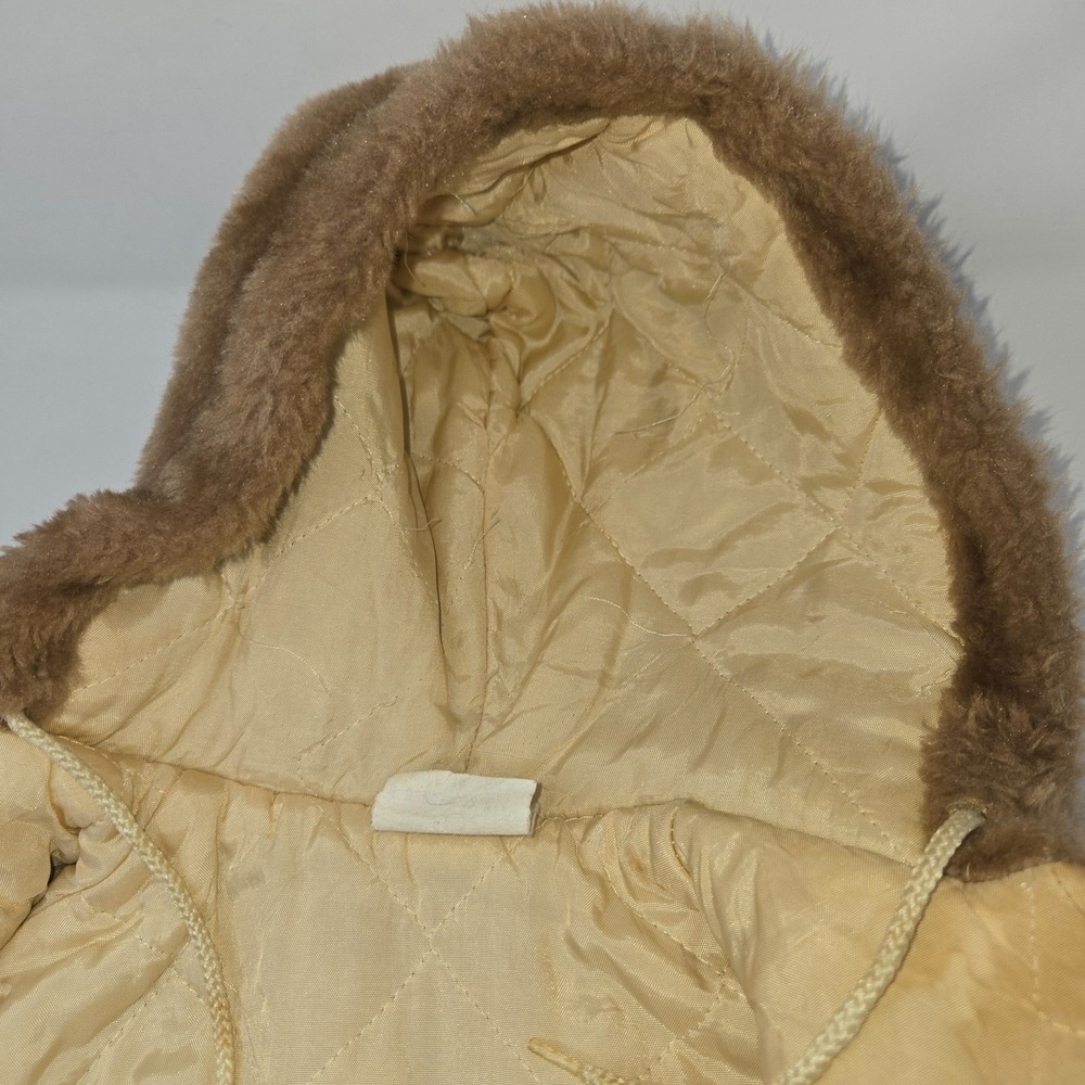 Vintage Boy's Fleece Coat Jacket Size 18 Months All Pro Football Brown Insulated - Picture 11 of 14